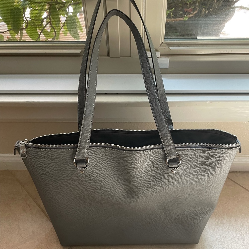 Gray Coach Bag